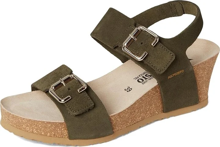 Mephisto Lissandra Women's Wedge Shoes Loden : EU 37 (US Women's 7) B - Medium, Leather - Image 5