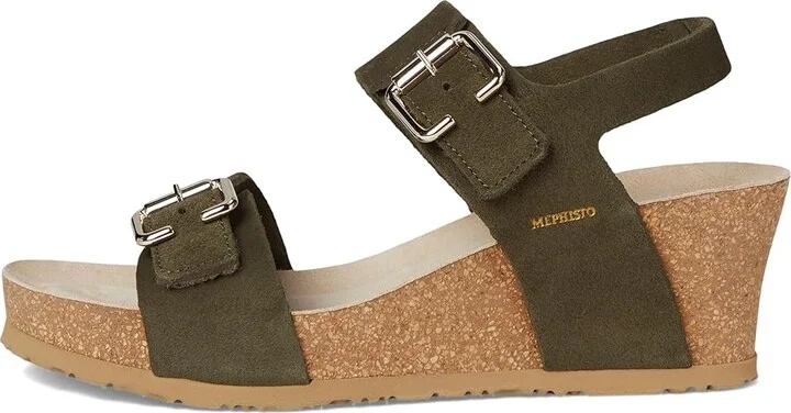 Mephisto Lissandra Women's Wedge Shoes Loden : EU 37 (US Women's 7) B - Medium, Leather - Image 6
