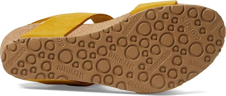 Mephisto Lissandra Women's Wedge Shoes Yellow Suede : EU 39 (US Women's 9) B - Medium, Leather - Image 3