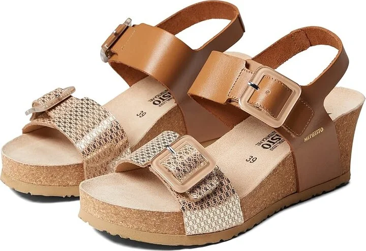 Mephisto Lissia Women's Shoes Camel Scratch Combo : EU 42 (US Women's 12) B - Medium, Leather