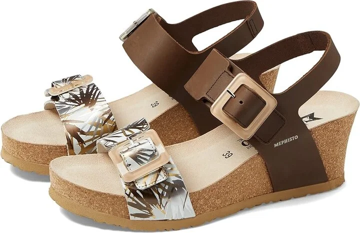 Mephisto Lissia Women's Shoes Dark Brown Scratch/Jungle : EU 41 (US Women's 11) B - Medium, Leather