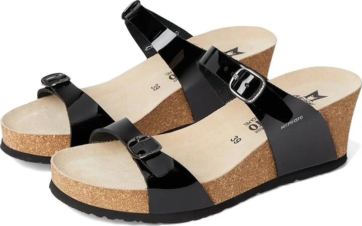 Mephisto Luisa 1 Women's Sandals Black : EU 40 (US Women's 10) B - Medium, Leather