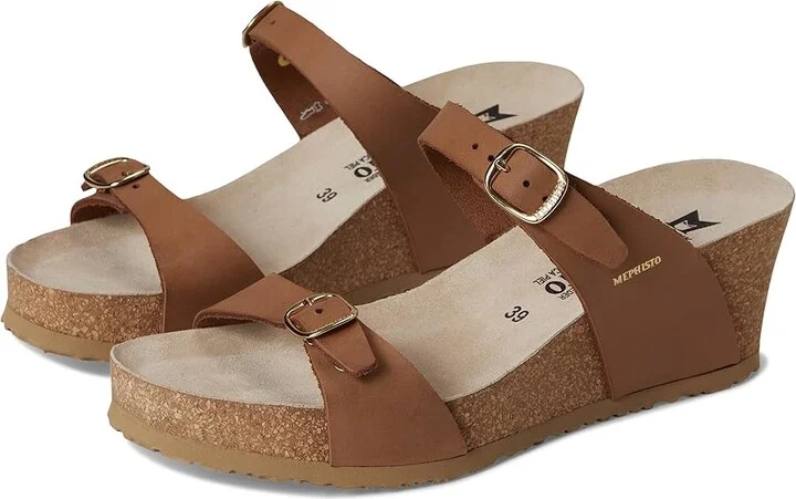 Mephisto Luisa 1 Women's Sandals Camel : EU 40 (US Women's 10) B - Medium, Leather