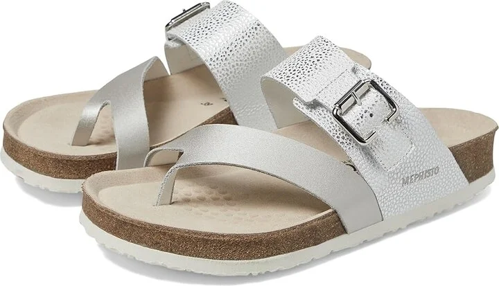 Mephisto Madalyn Women's Shoes Silver Perla Combo : EU 37 (US Women's 7) B - Medium, Leather/Suede