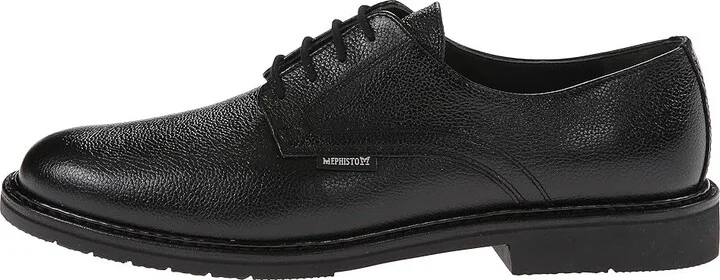 Mephisto Marlon Men's Plain Toe Shoes Black Pebble Grain Leather : EU 41 (US Men's 7) D - Medium - Image 7
