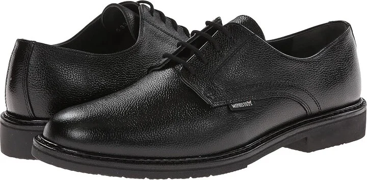 Mephisto Marlon Men's Plain Toe Shoes Black Pebble Grain Leather : EU 41 (US Men's 7) D - Medium