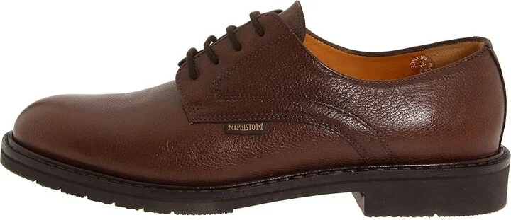 Mephisto Marlon Men's Plain Toe Shoes Chestnut Pebble Grain Leather : EU 41 (US Men's 7) D - Medium, Nubuck - Image 7