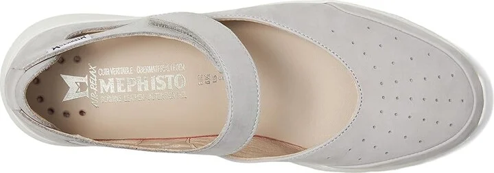 Mephisto Marsia Women's Shoes Light Grey : EU 38.5 (US Women's 8.5) B - Medium, Leather/Rubber - Image 2
