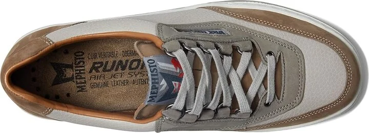Mephisto Match Men's Shoes Taupe Combo Nubuck : EU 45 (US Men's 11) D - Medium, Leather - Image 2