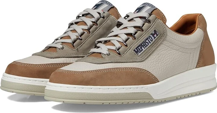 Mephisto Match Men's Shoes Taupe Combo Nubuck : EU 45 (US Men's 11) D - Medium, Leather