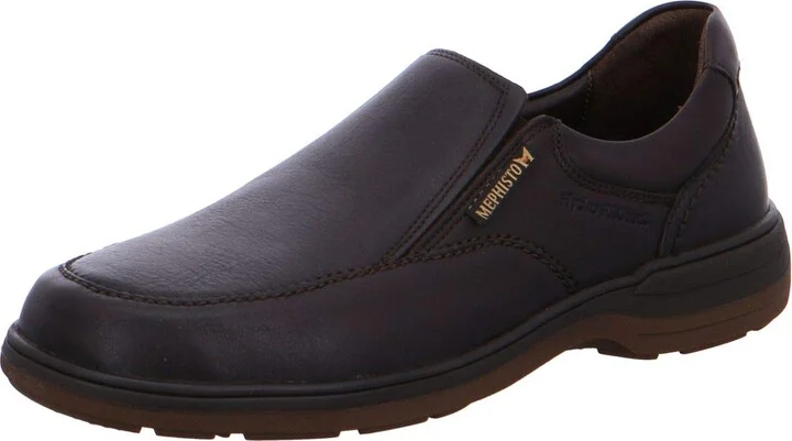 Mephisto Men's Davy Slip On Shoes Dark Brown Leather 9.5 M US