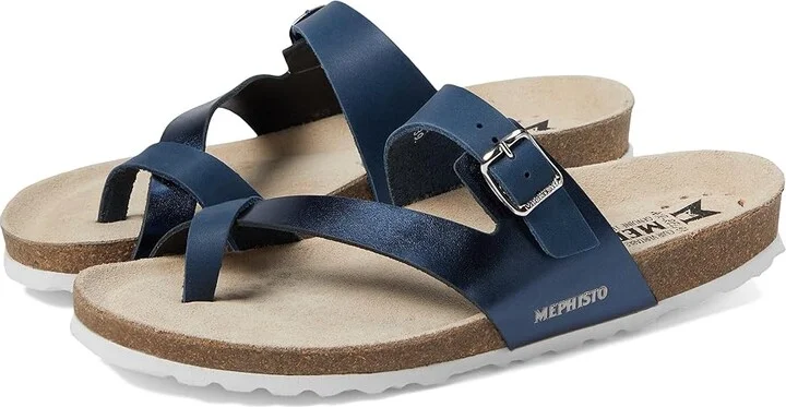 Mephisto Nalia Women's Sandals Navy Combo : EU 38 (US Women's 8) B - Medium, Leather