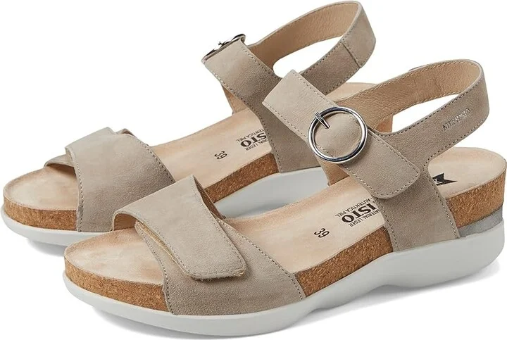 Mephisto Oriana Women's Shoes Warm Grey Velcalf Premium : EU 42 (US Women's 12) B - Medium, Leather