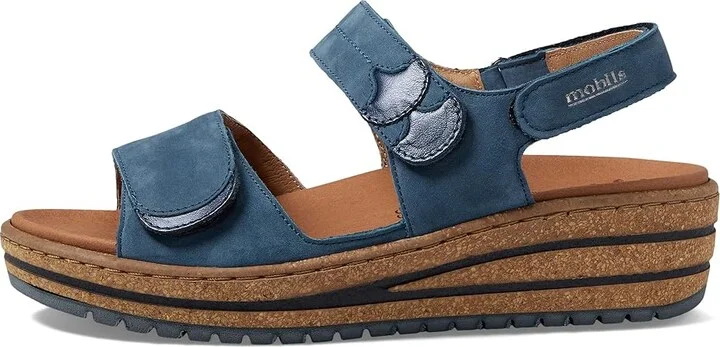 Mephisto Riley Women's Shoes Denim Nubuck : EU 38 (US Women's 8) B - Medium, Suede - Image 5