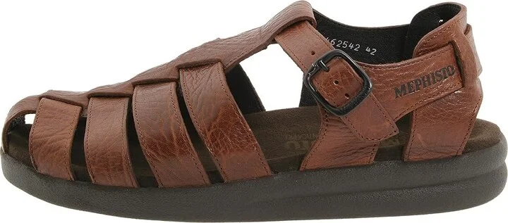 Mephisto Sam Men's Sandals Tan Full Grain Leather : EU 42 (US Men's 8) D - Medium, Full Grain leather/Leather - Image 7