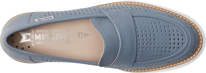 Mephisto Stessy Perf Women's Shoes Sea Blue : EU 36.5 (US Women's 6.5) B - Medium, Leather - Image 2