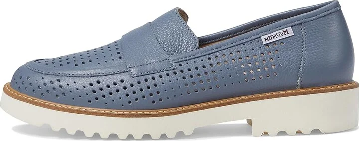 Mephisto Stessy Perf Women's Shoes Sea Blue : EU 36.5 (US Women's 6.5) B - Medium, Leather - Image 6