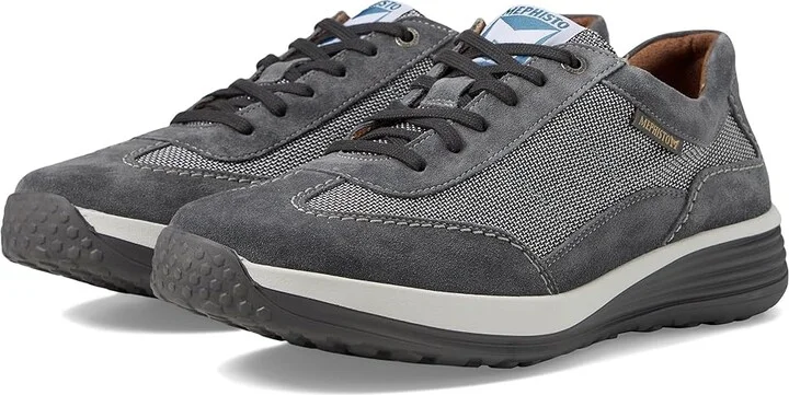 Mephisto Steve Air Men's Shoes Steel Velsport : EU 42 (US Men's 8) D - Medium, Suede