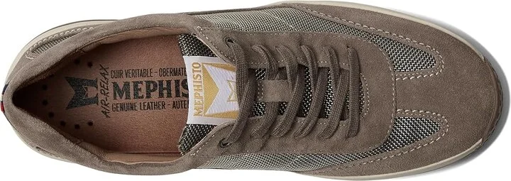 Mephisto Steve Air Men's Shoes Warm Grey Velsport : EU 42 (US Men's 8) D - Medium, Suede - Image 2