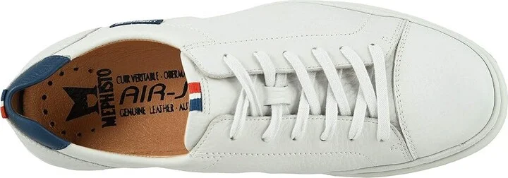 Mephisto Thomas Men's Shoes White/Denim Oregon : EU 40.5 (US Men's 6.5) D - Medium, Leather - Image 3
