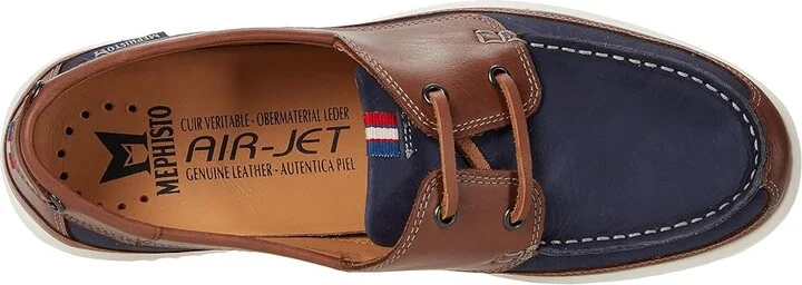 Mephisto Trevis Men's Shoes Navy Nomad : EU 41.5 (US Men's 7.5) D - Medium, Leather - Image 2
