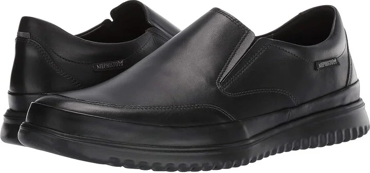 Mephisto Twain Men's Shoes Black Randy : EU 45.5 (US Men's 11.5) D - Medium, Leather