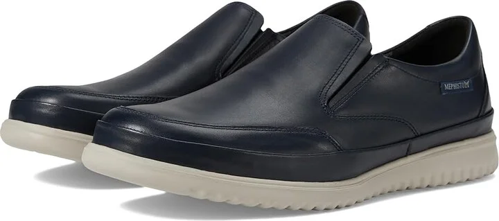 Mephisto Twain Men's Shoes Navy Randy : EU 40.5 (US Men's 6.5) D - Medium, Leather