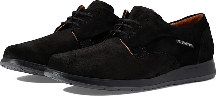 Mephisto Valerio 1 Men's Shoes Black Suede : EU 43.5 (US Men's 9.5) D - Medium