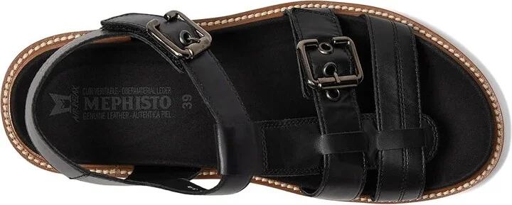 Mephisto Valny Women's Sandals Black : EU 37 (US Women's 7) B - Medium, Leather - Image 2