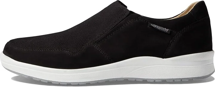 Mephisto Valter Men's Slip on Shoes Black Nubuck : EU 41.5 (US Men's 7.5) D - Medium - Image 6
