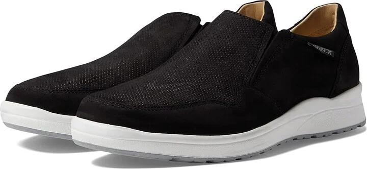 Mephisto Valter Men's Slip on Shoes Black Nubuck : EU 41.5 (US Men's 7.5) D - Medium