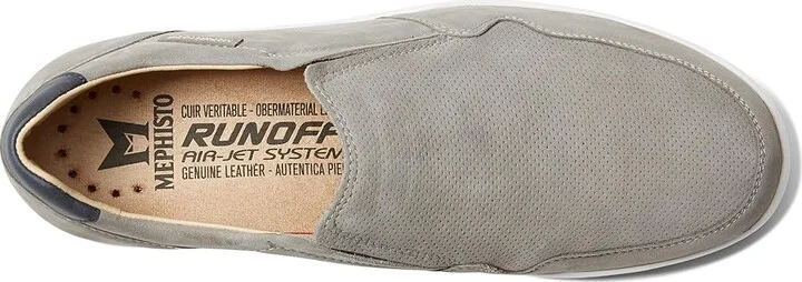 Mephisto Valter Men's Slip on Shoes Light Grey Nomad : EU 40.5 (US Men's 6.5) D - Medium, Leather - Image 2