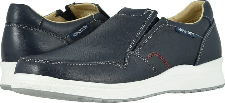 Mephisto Valter Men's Slip on Shoes Navy Randy : EU 40 (US Men's 6) D - Medium, Leather