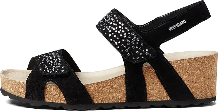 Mephisto Vic Spark Women's Shoes Black Velcalf Premium : EU 40 (US Women's 10) B - Medium, Leather - Image 5