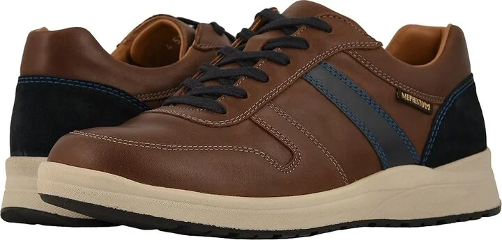 Mephisto Vito Men's Shoes Chestnut/Navy Randy/Blue Suede : EU 42 (US Men's 8) D - Medium, Leather