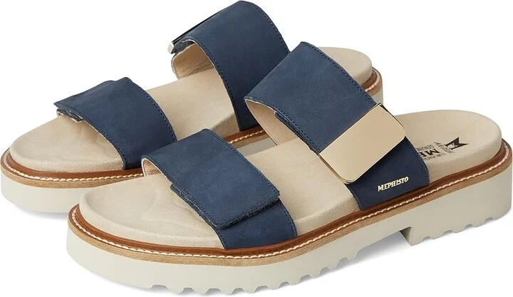 Mephisto Vonny Women's Sandals Jeans Blue : EU 36 (US Women's 6) B - Medium, Leather