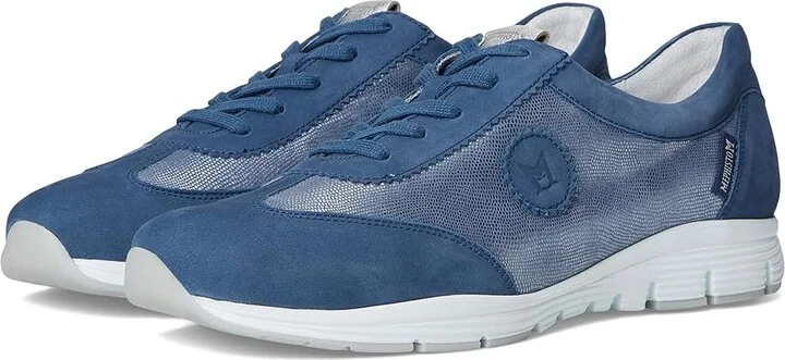 Mephisto Yael Women's Lace up casual Shoes Denim Bucksoft 2 : EU 40.5 (US Women's 10.5) B - Medium, Leather
