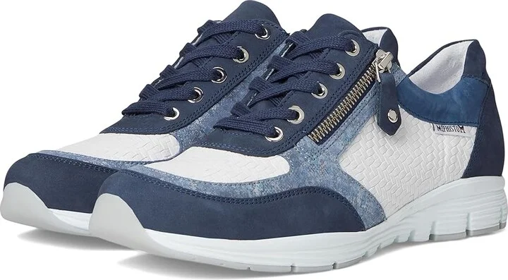 Mephisto Ylona Women's Shoes Jeans Blue : EU 40 (US Women's 10) B - Medium, Leather/Suede