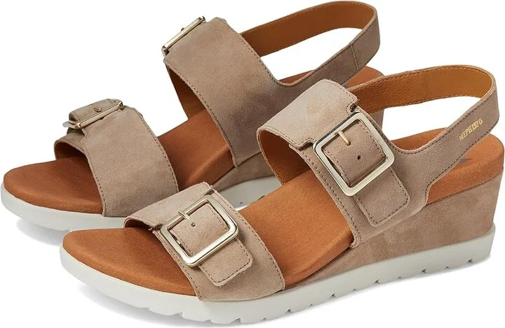 Mephisto Ysabel Women's Sandals Taupe : EU 41 (US Women's 11) B - Medium, Leather