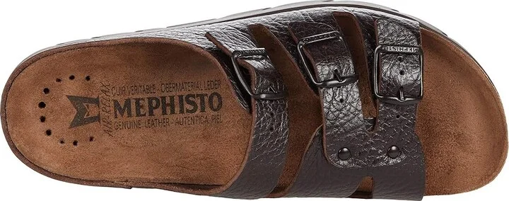 Mephisto Zach Men's Sandals Dark Brown Grain : EU 45 (US Men's 11) D - Medium, Leather - Image 2