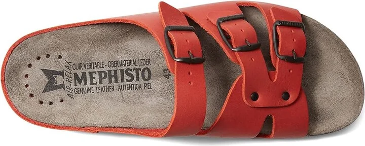 Mephisto Zach Men's Sandals Red Scratch Leather : EU 45 (US Men's 11) D - Medium - Image 2