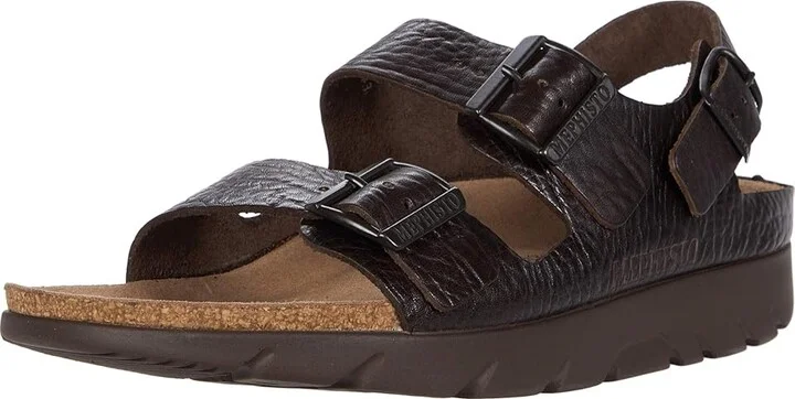 Mephisto Zeus Men's Shoes Dark Brown Buffalo : EU 41 (US Men's 7) D - Medium, Leather - Image 2