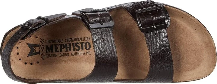 Mephisto Zeus Men's Shoes Dark Brown Buffalo : EU 41 (US Men's 7) D - Medium, Leather - Image 3