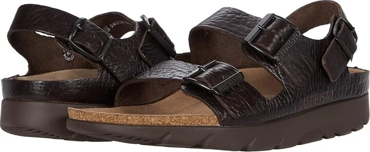 Mephisto Zeus Men's Shoes Dark Brown Buffalo : EU 41 (US Men's 7) D - Medium, Leather
