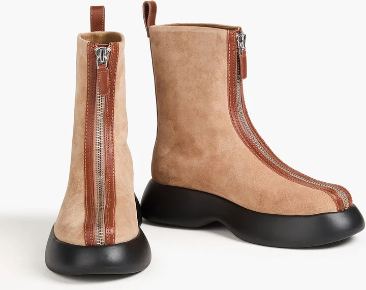 Mercer zip-detailed suede Chelsea boots - Image 2