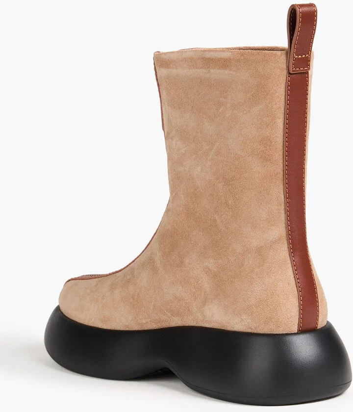 Mercer zip-detailed suede Chelsea boots - Image 3
