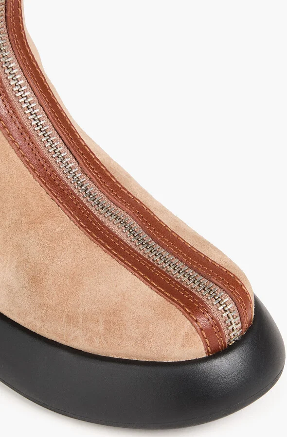 Mercer zip-detailed suede Chelsea boots - Image 4