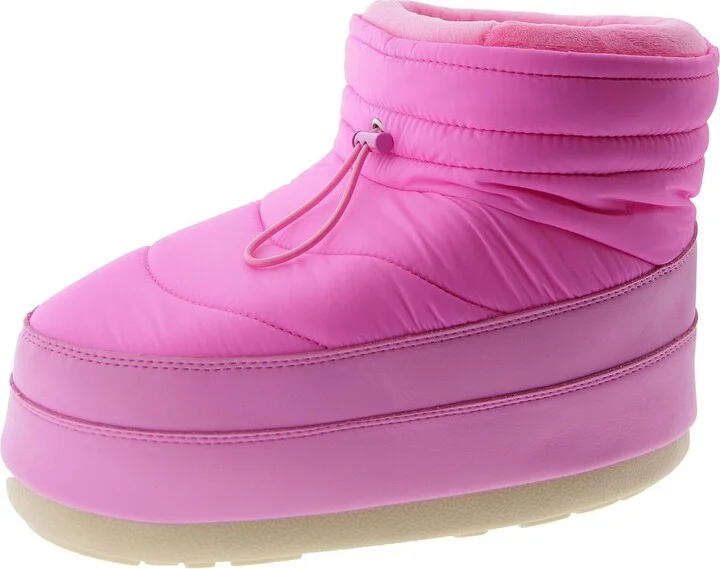 Mercy Womens Lug Sole Faux Shearling Winter & Snow Boots