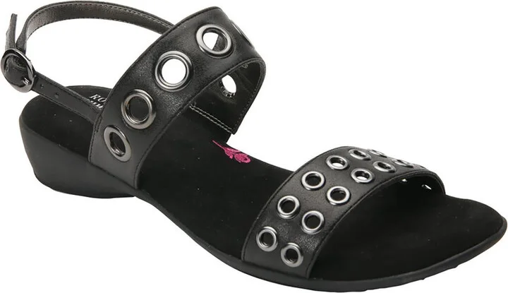 Meredith Womens Heeled Buckle Strappy Sandals