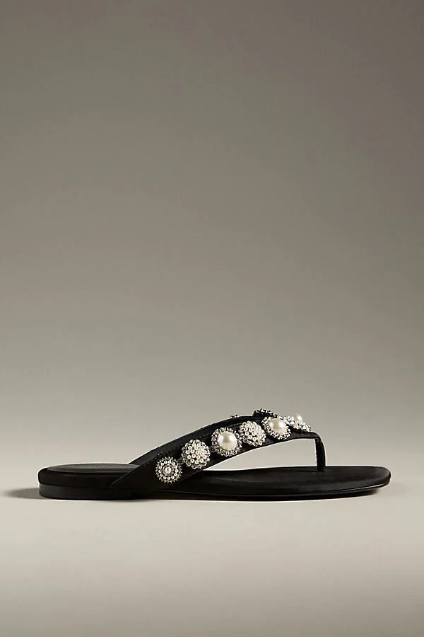 Merid Embellished Thong Sandals
